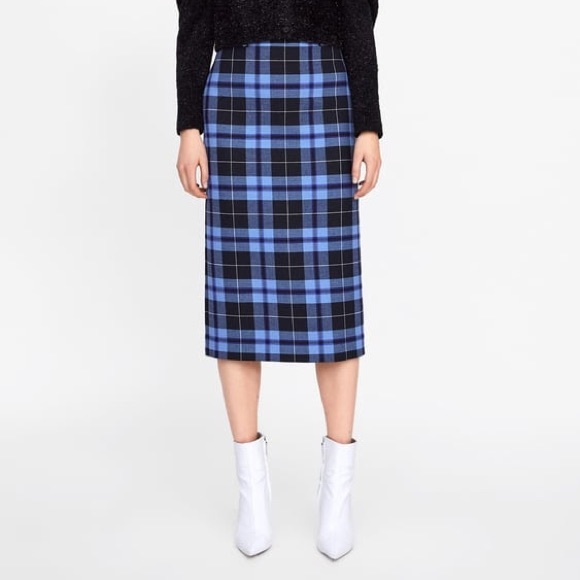 Zara Dresses & Skirts - Zara MIDI Plaid Skirt